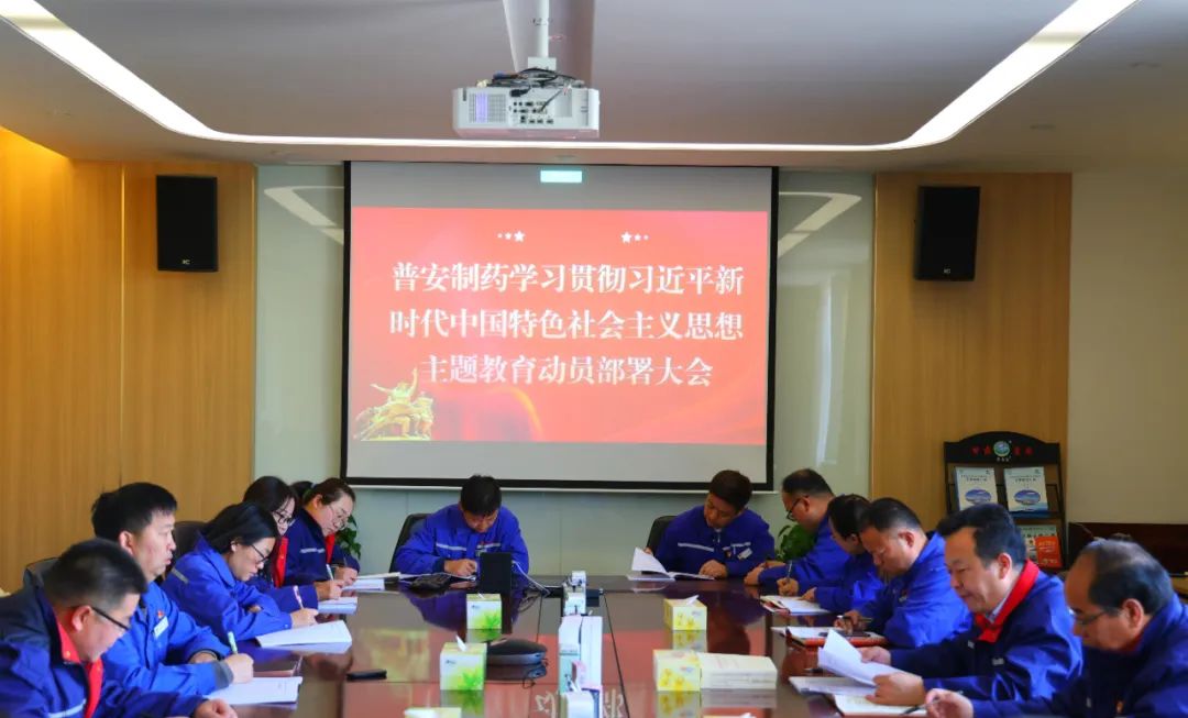 【主題教育】普安制藥召開學習貫徹習近平新時代中國特色社會主義思想主題教育動員部署會